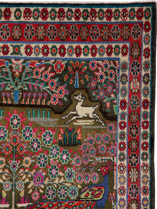 Vintage Persian Hamadan Rug, No.25942 - Galerie Shabab
