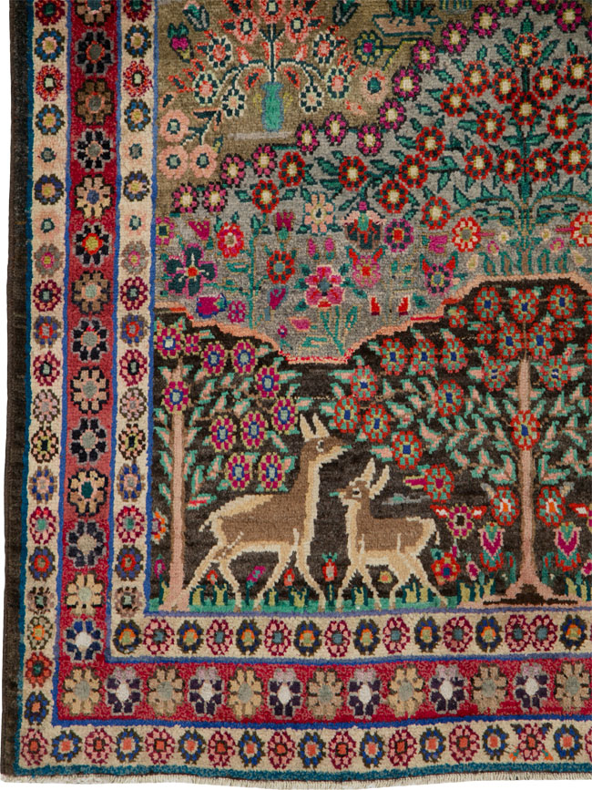 Vintage Persian Hamadan Rug, No.25942 - Galerie Shabab