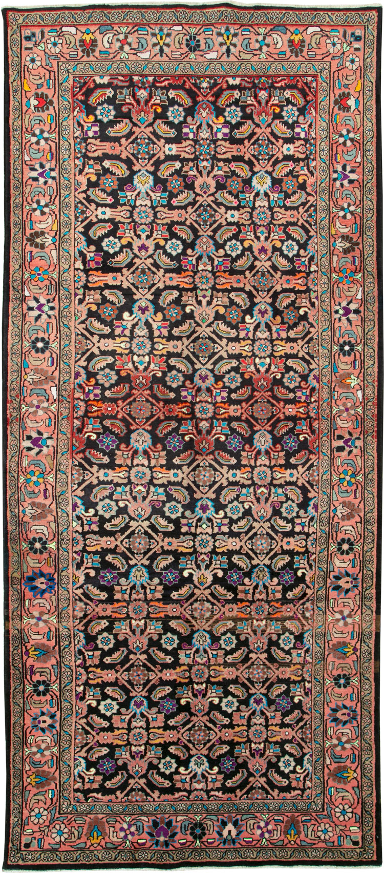 Vintage Persian Mahal Gallery Carpet, No.25943 - Galerie Shabab