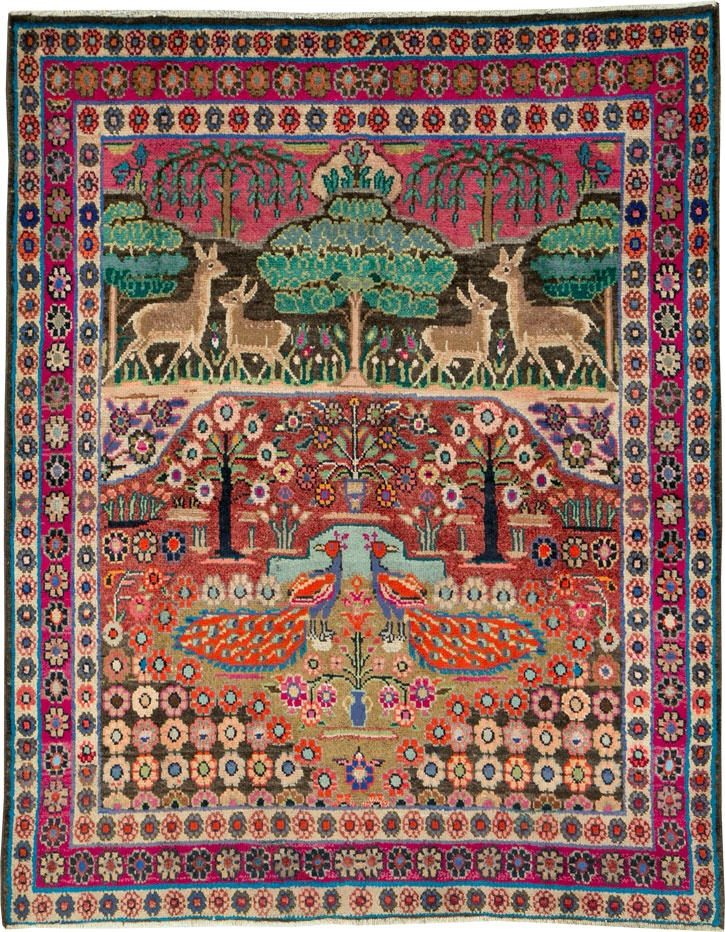 Vintage Persian Hamadan Rug, No.25948 - Galerie Shabab