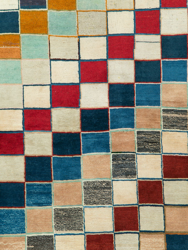 Vintage Persian Gabbeh Deco Rug, No.25950 - Galerie Shabab