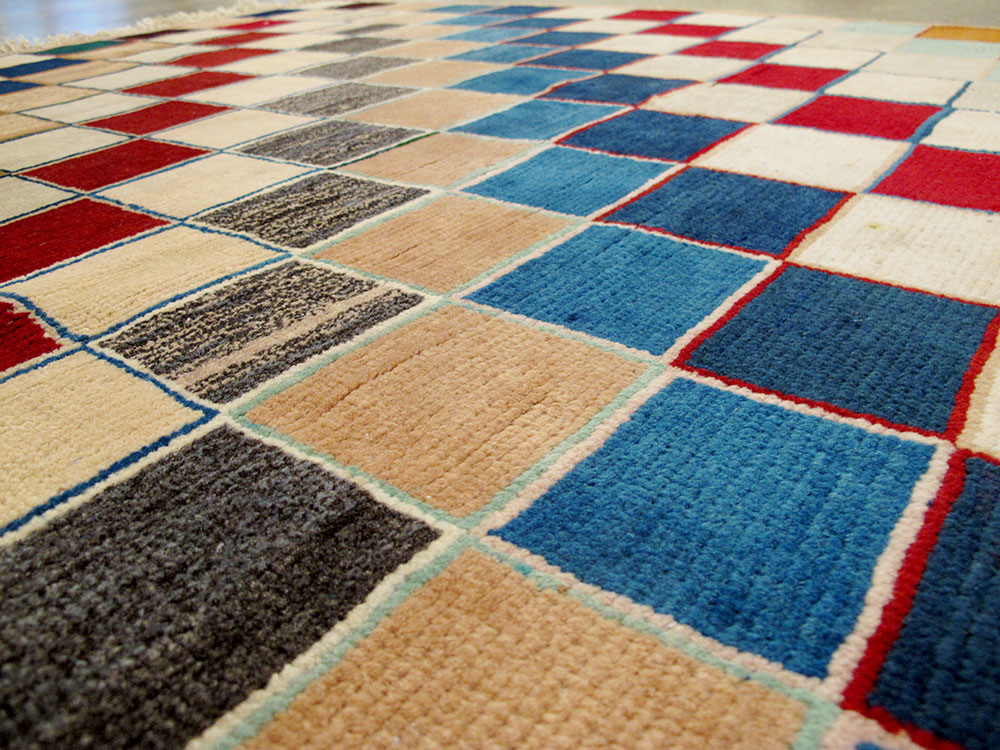 Vintage Persian Gabbeh Deco Rug, No.25950 - Galerie Shabab