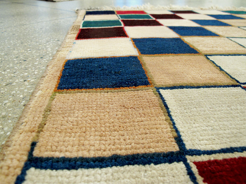 Vintage Persian Gabbeh Deco Rug, No.25950 - Galerie Shabab