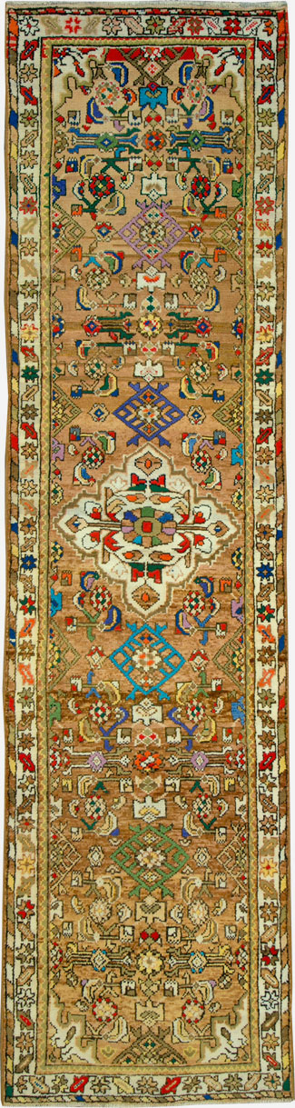 Vintage Persian Hamadan Runner, No.25952 - Galerie Shabab