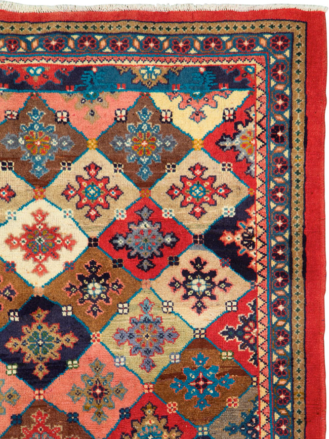 Vintage Persian Mahal Rug, No.25954 - Galerie Shabab