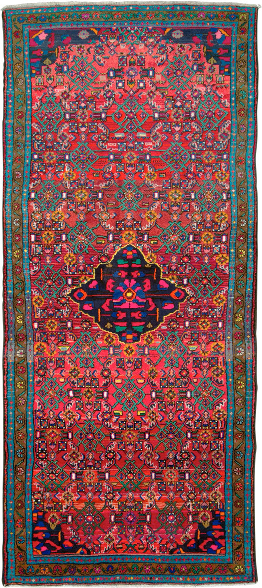 Vintage Persian Hamadan Rug, No.25955 - Galerie Shabab