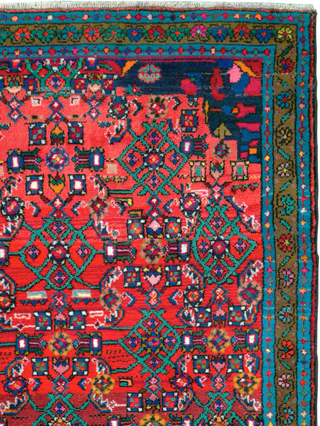 Vintage Persian Hamadan Rug, No.25955 - Galerie Shabab