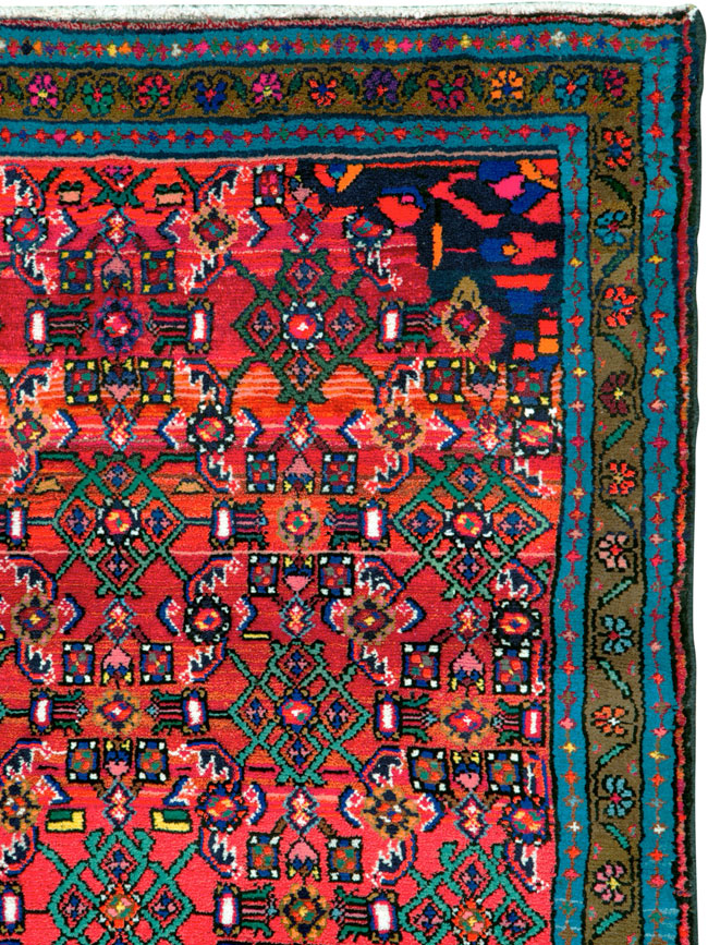 Vintage Persian Hamadan Rug, No.25955 - Galerie Shabab