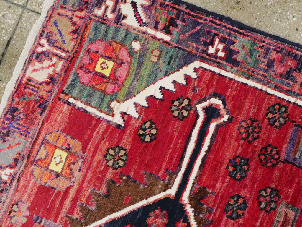Vintage Persian Kurd Throw Rug, No.25956 - Galerie Shabab