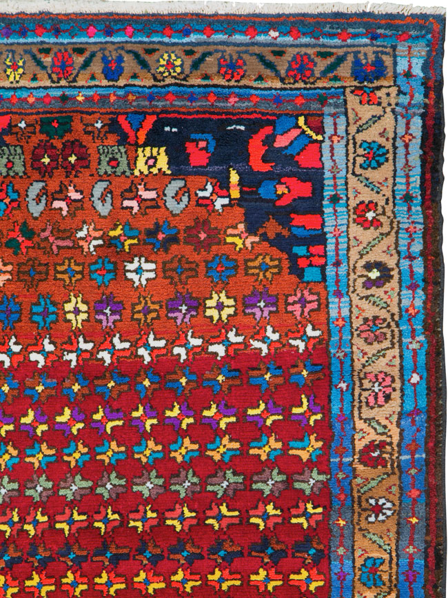 Vintage Persian Hamadan Runner, No.25959 - Galerie Shabab