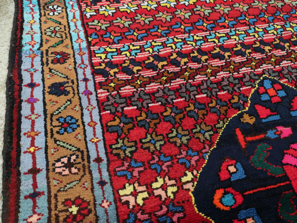 Vintage Persian Hamadan Runner, No.25959 - Galerie Shabab