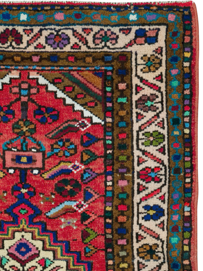 Vintage Persian Hamadan Rug, No.25962 - Galerie Shabab