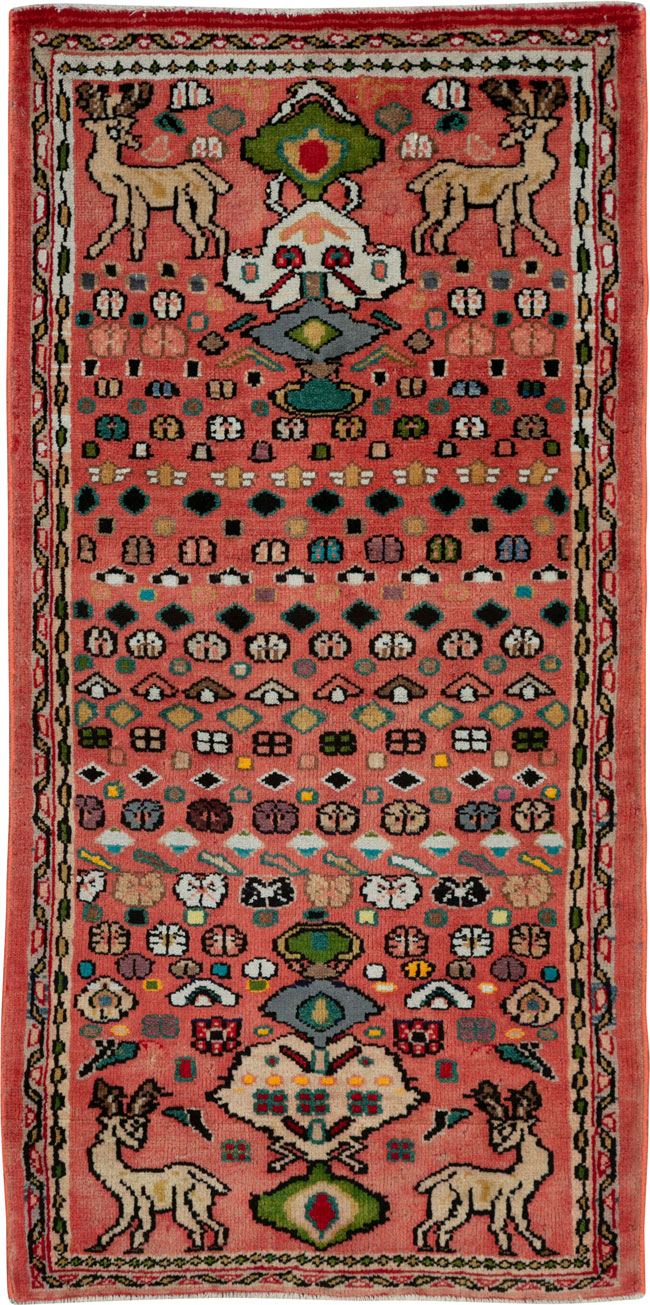 Vintage Persian Mahal Rug, No.25964 - Galerie Shabab