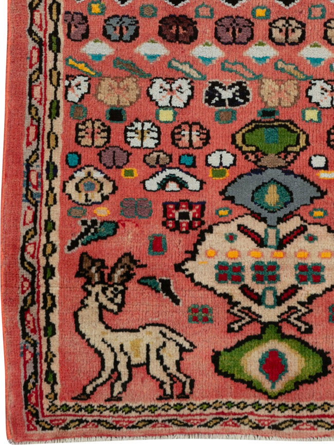 Vintage Persian Mahal Rug, No.25964 - Galerie Shabab