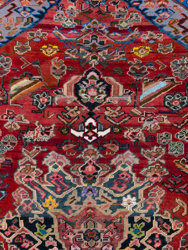 Vintage Persian Bakhtiari Rug, No.25968 - Galerie Shabab