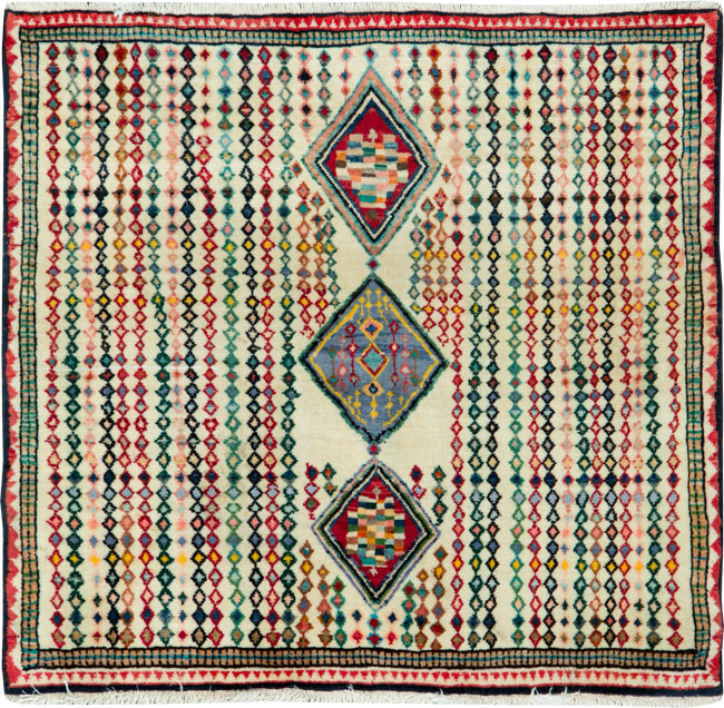 Vintage Persian Hamadan Rug, No.25973 - Galerie Shabab