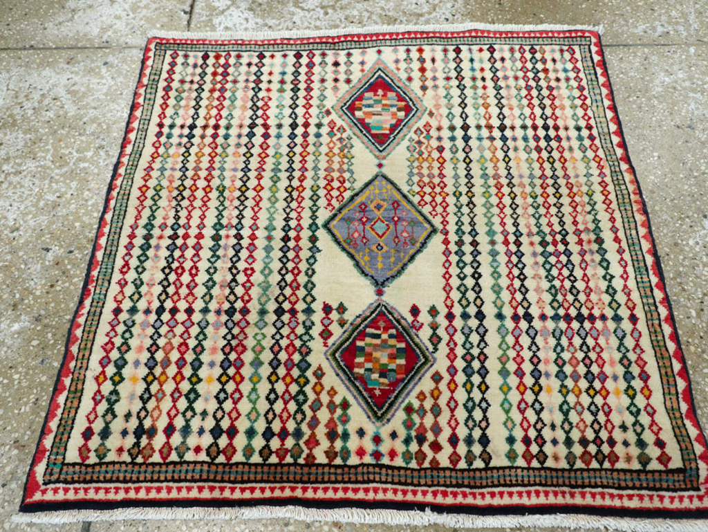 Vintage Persian Hamadan Rug, No.25973 - Galerie Shabab