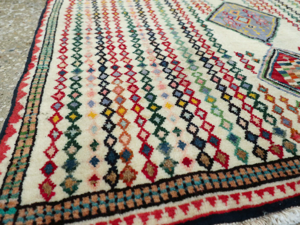 Vintage Persian Hamadan Rug, No.25973 - Galerie Shabab
