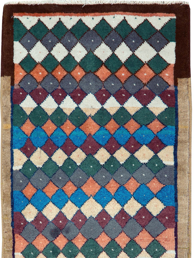 Vintage Persian Mahal Runner, No.25976 - Galerie Shabab