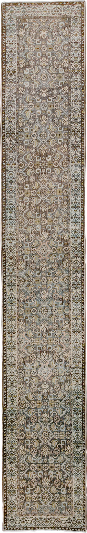 Vintage Persian Malayer Runner, No.25990 - Galerie Shabab