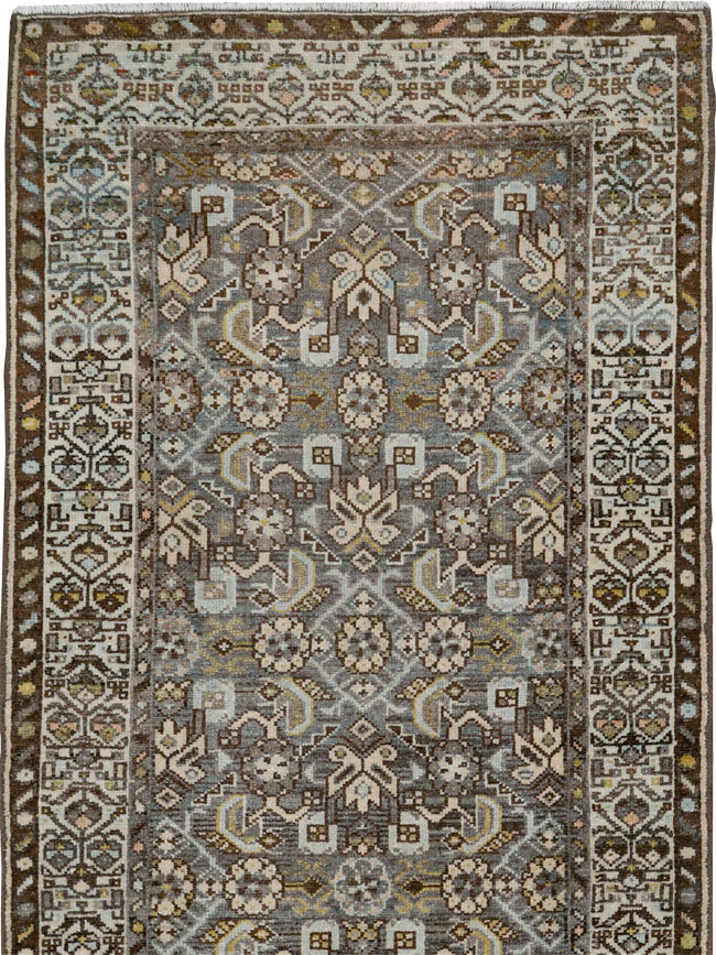 Vintage Persian Malayer Runner, No.25990 - Galerie Shabab