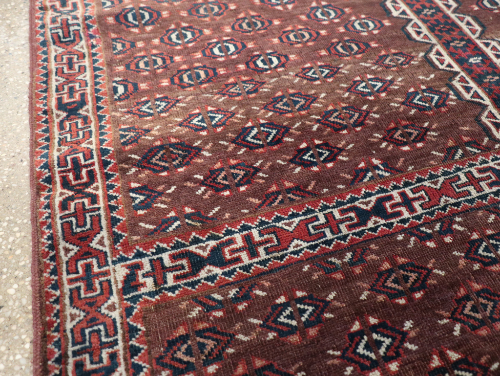 Antique Central Asian Tekke Tribal Accent Rug, No.25991 - Galerie Shabab
