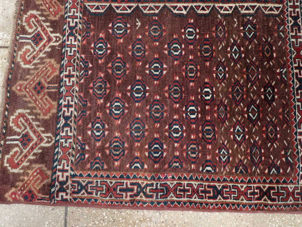 Antique Central Asian Tekke Tribal Accent Rug, No.25991 - Galerie Shabab