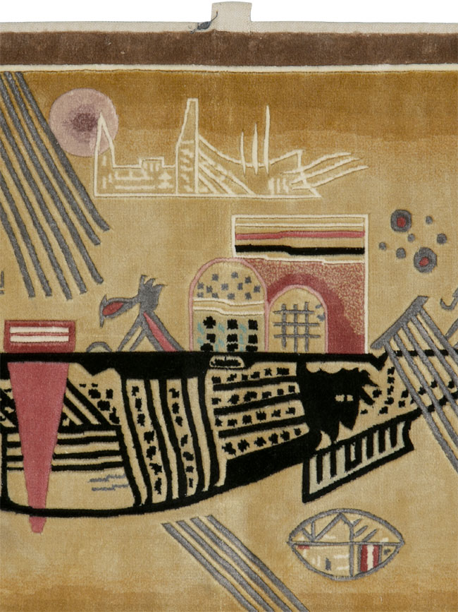 Modern Wall Hanging Rug after Wassily Kandinsky, No.25993 - Galerie Shabab