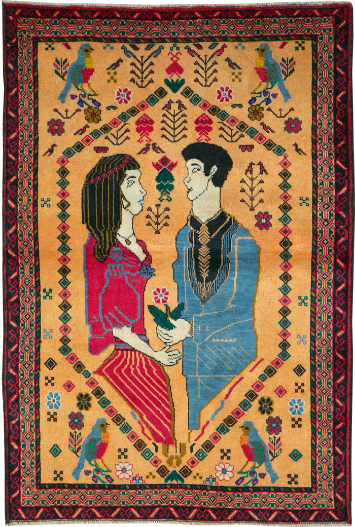 Vintage Persian Baluch Rug, No.26001 - Galerie Shabab