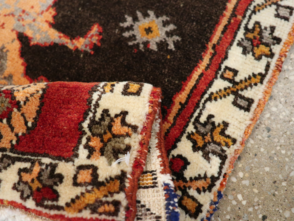 Vintage Turkish Anatolian Pictorial Throw Rug, No.26011 - Galerie Shabab
