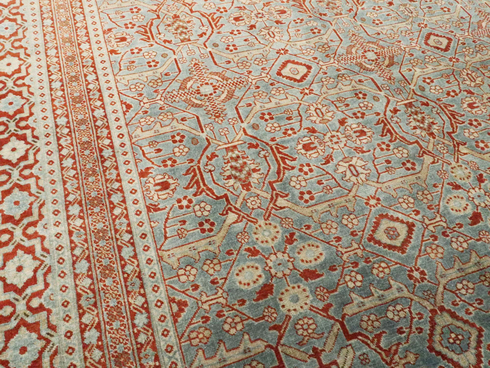 Antique Persian Tabriz Large Carpet, No.26013 - Galerie Shabab
