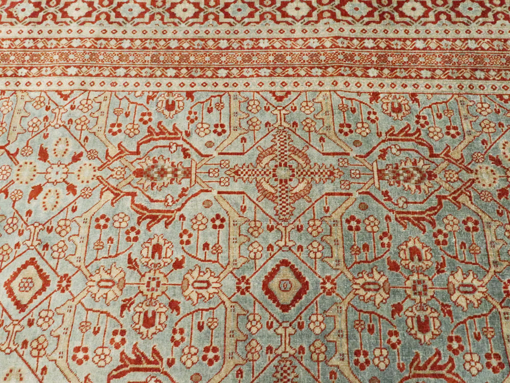 Antique Persian Tabriz Large Carpet, No.26013 - Galerie Shabab