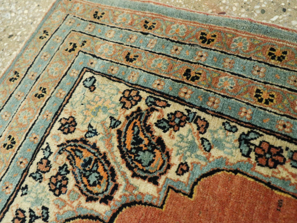 Antique Persian Tabriz Hagi Jalili Throw Rug, No.26019 - Galerie Shabab