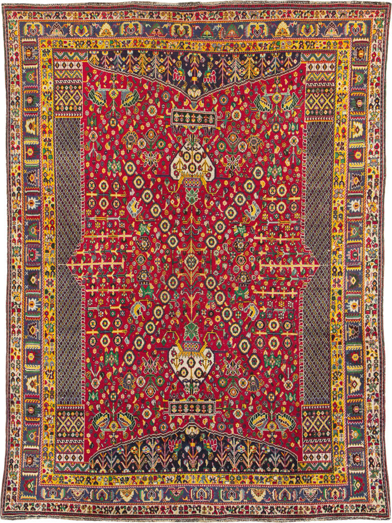 Vintage Persian Shiraz Rug, No.26023 - Galerie Shabab