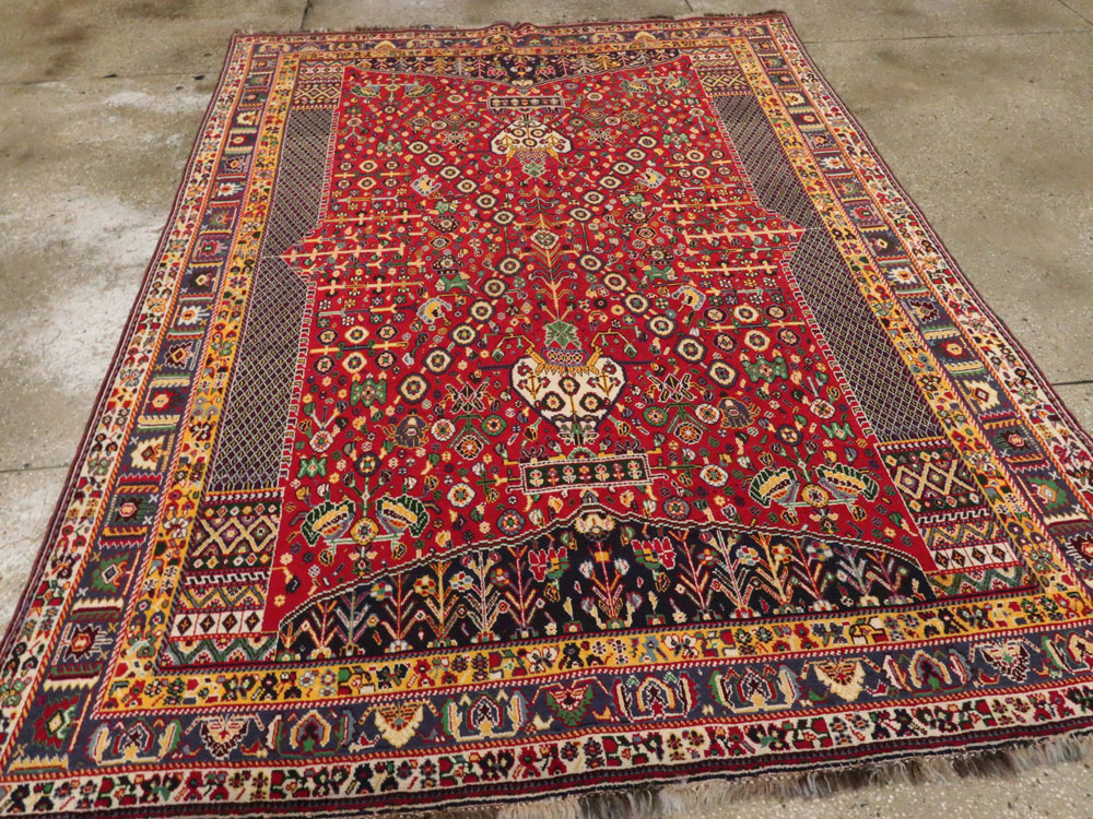 Vintage Persian Shiraz Rug, No.26023 - Galerie Shabab