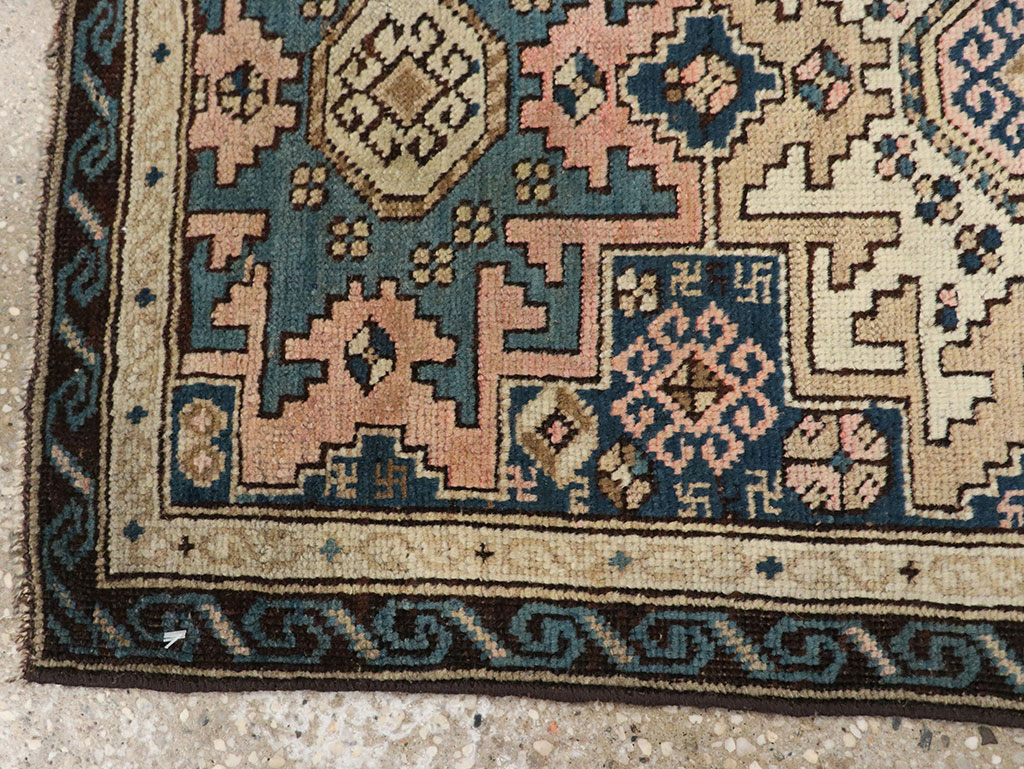 Antique Caucasian Shirvan Throw Rug, No.26027 - Galerie Shabab