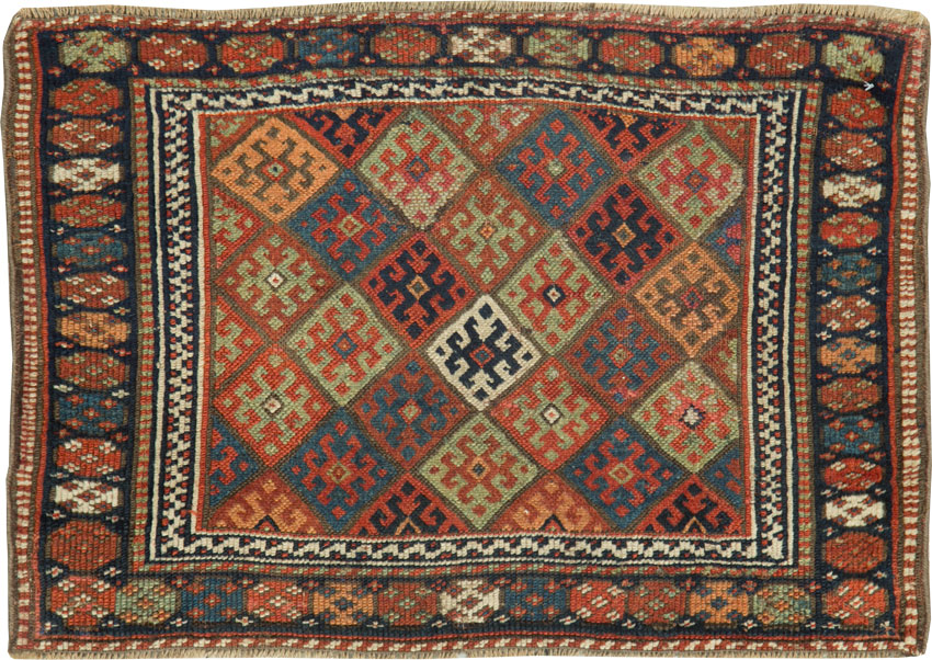 Tribal Antique Persian Jaff Kurd Throw Rug, No.26031 - Galerie Shabab