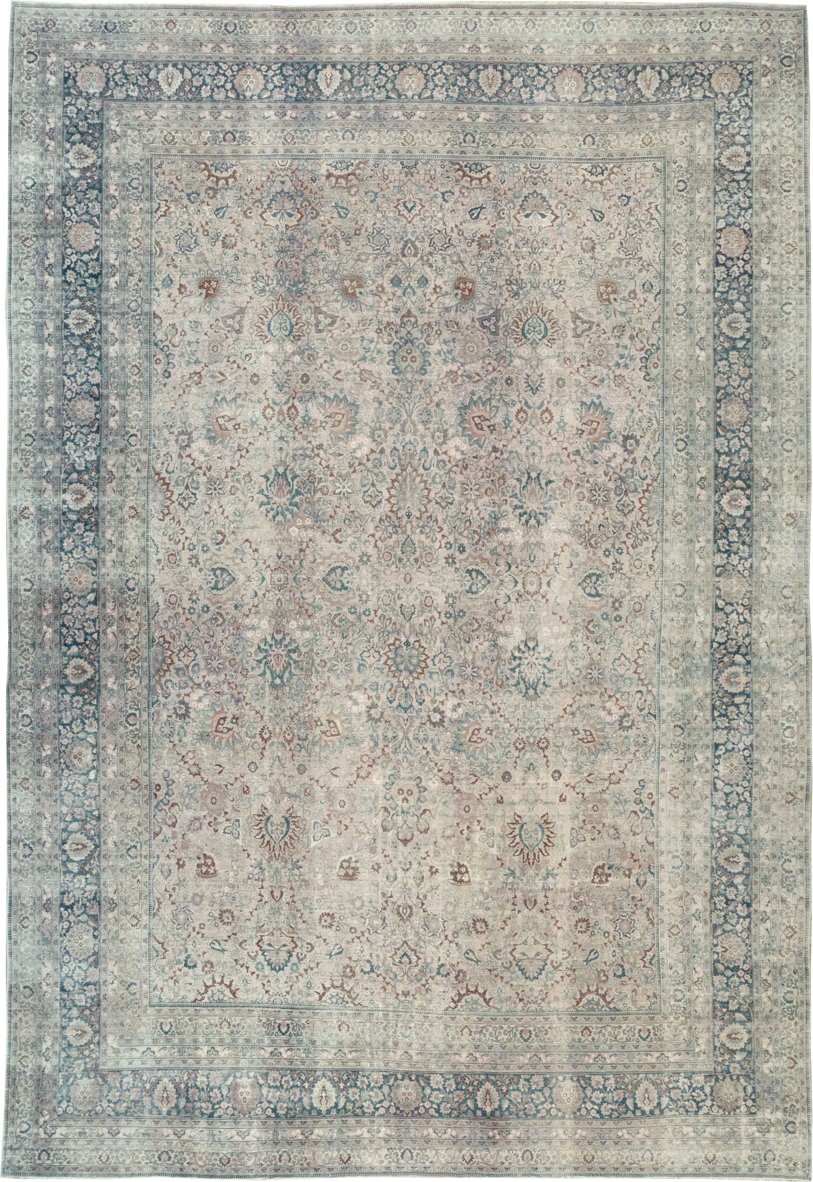 Antique Persian Mashad Oversize Carpet, No.26040 - Galerie Shabab