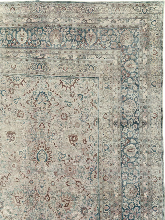 Antique Persian Mashad Oversize Carpet, No.26040 - Galerie Shabab