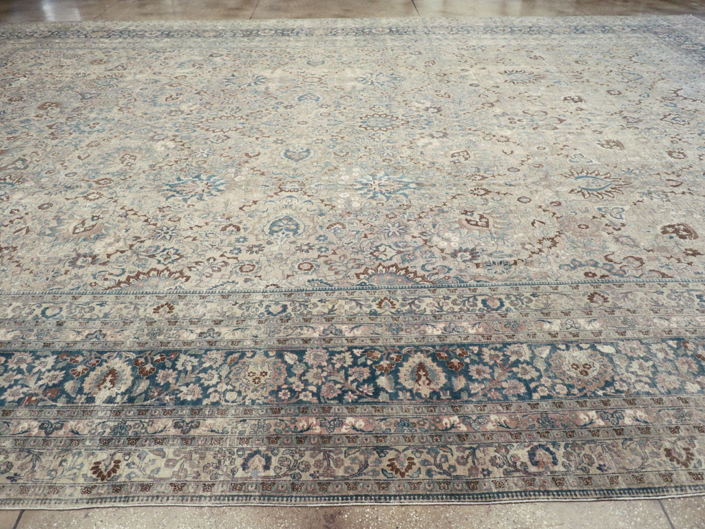 Antique Persian Mashad Oversize Carpet, No.26040 - Galerie Shabab