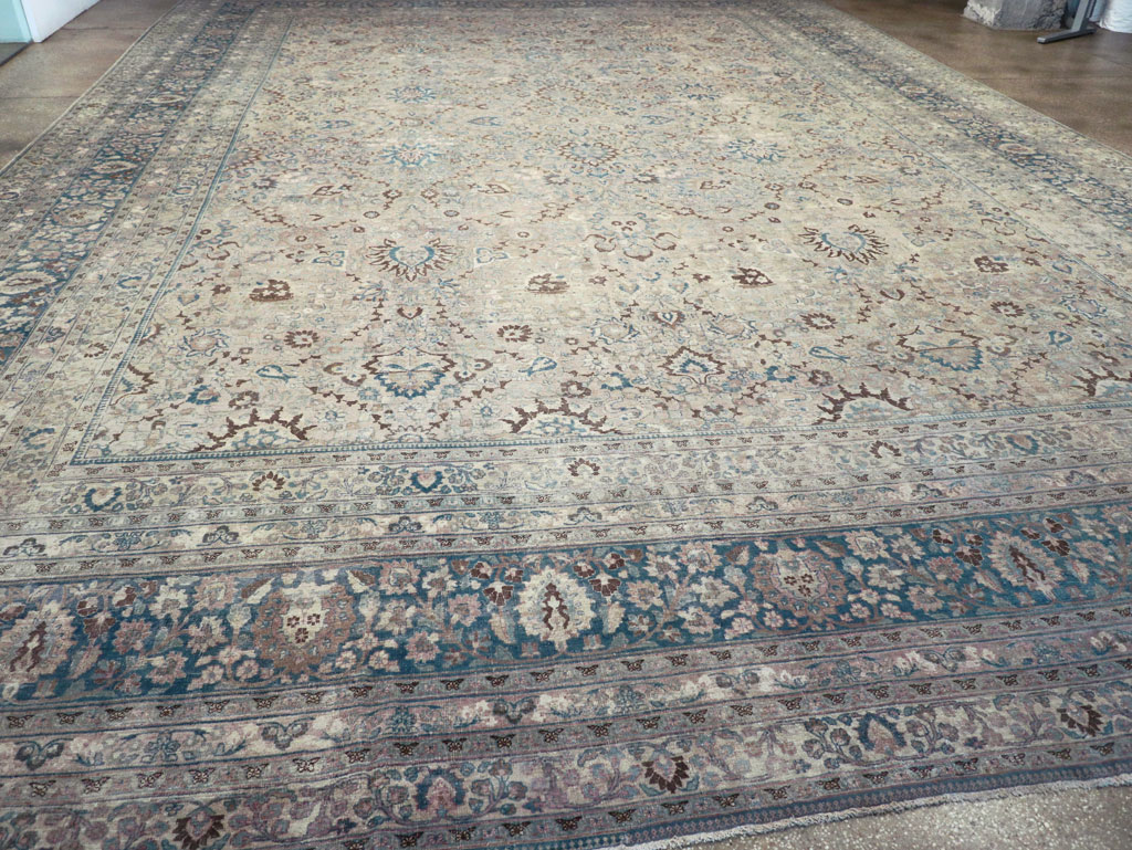 Antique Persian Mashad Oversize Carpet, No.26040 - Galerie Shabab