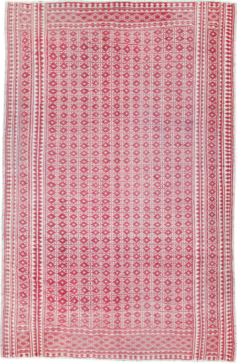 Vintage Persian Flatweave Kilim Accent Rug, No.26044 - Galerie Shabab