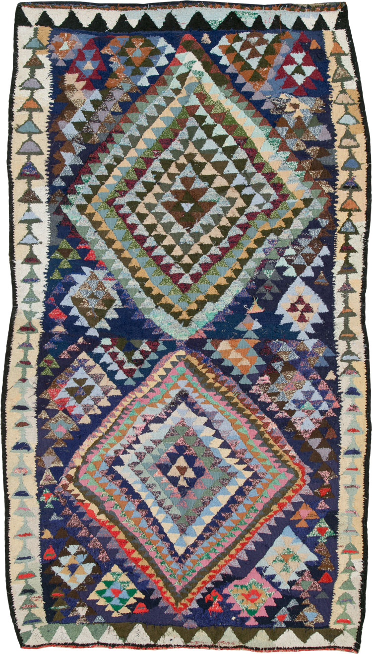 Vintage Persian Flatweave, No.26045 - Galerie Shabab