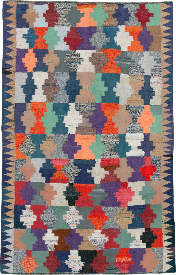 Vintage Persian Flatweave, No.26046 - Galerie Shabab