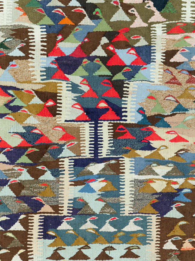 Vintage Persian Flatweave, No.26052 - Galerie Shabab