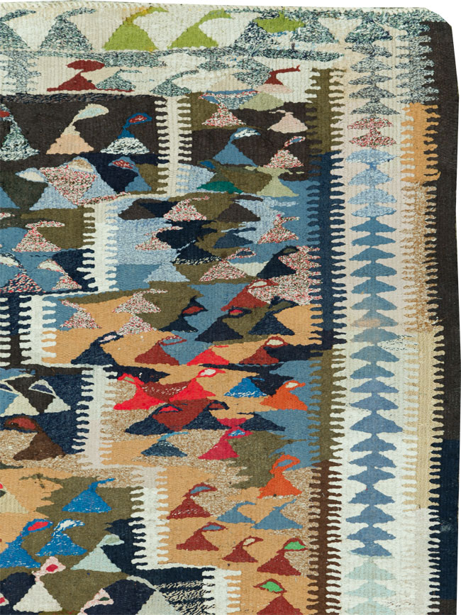 Vintage Persian Flatweave, No.26052 - Galerie Shabab