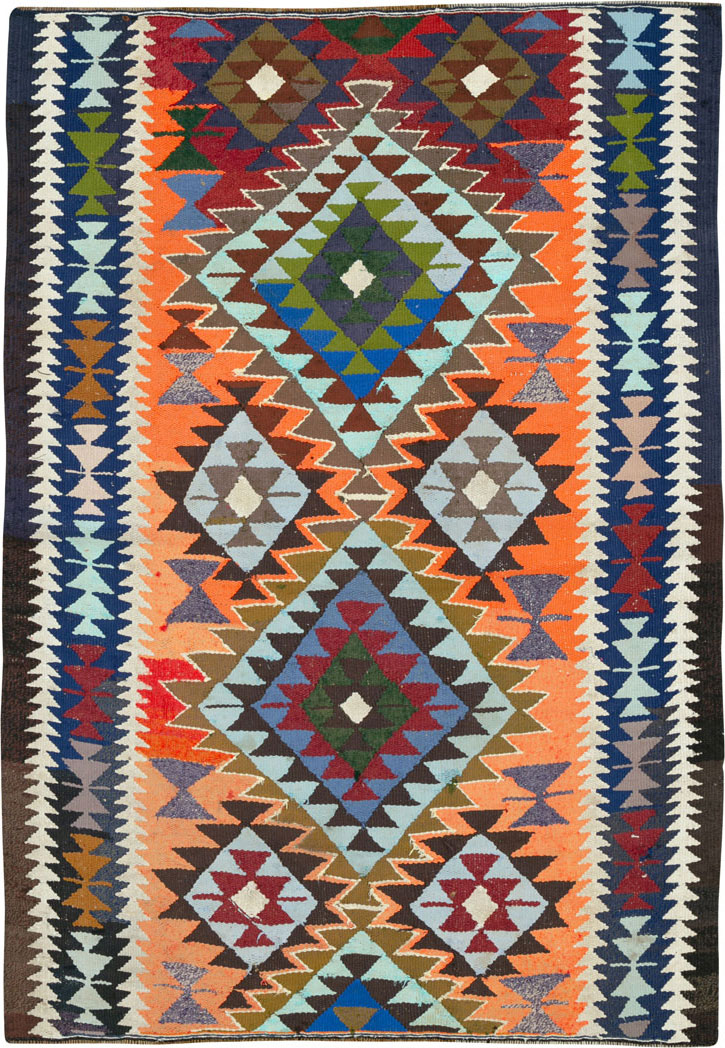 Vintage Persian Flatweave, No.26055 - Galerie Shabab