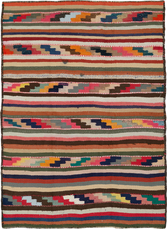 Vintage Persian Flatweave, No.26056 - Galerie Shabab