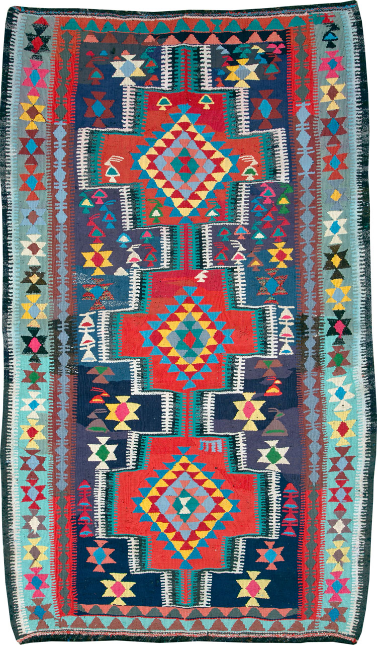 Vintage Persian Flatweave, No.26061 - Galerie Shabab