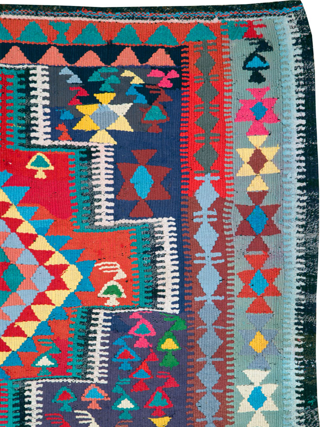 Vintage Persian Flatweave, No.26061 - Galerie Shabab